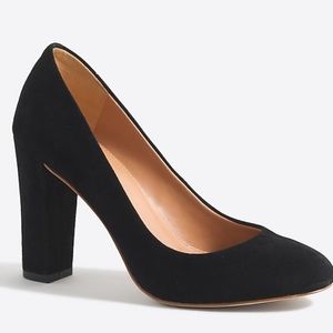 NWOT- J.crew Etta pumps black suede heel
